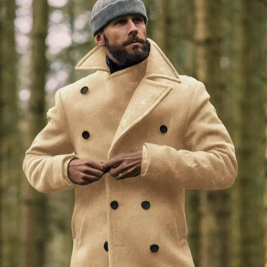 Eleganter herren wintermantel aus wolle - Reinold