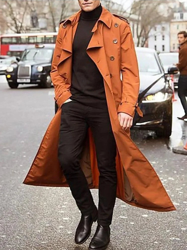 Eleganter winter-trenchcoat für herren – Kramer