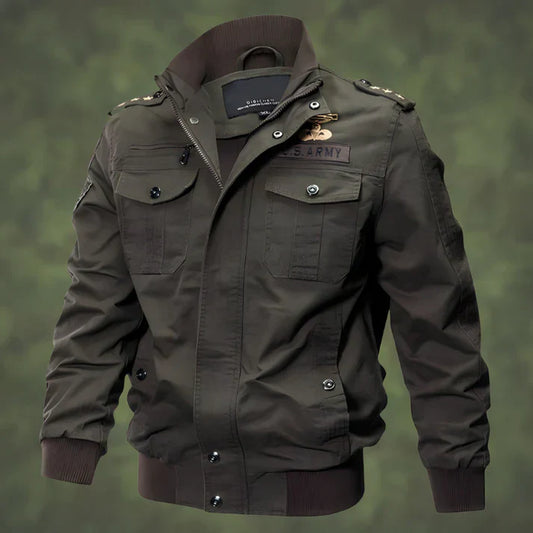 Exklusive army-bomberjacke für herren | perfekt für outdoor-aktivitäten