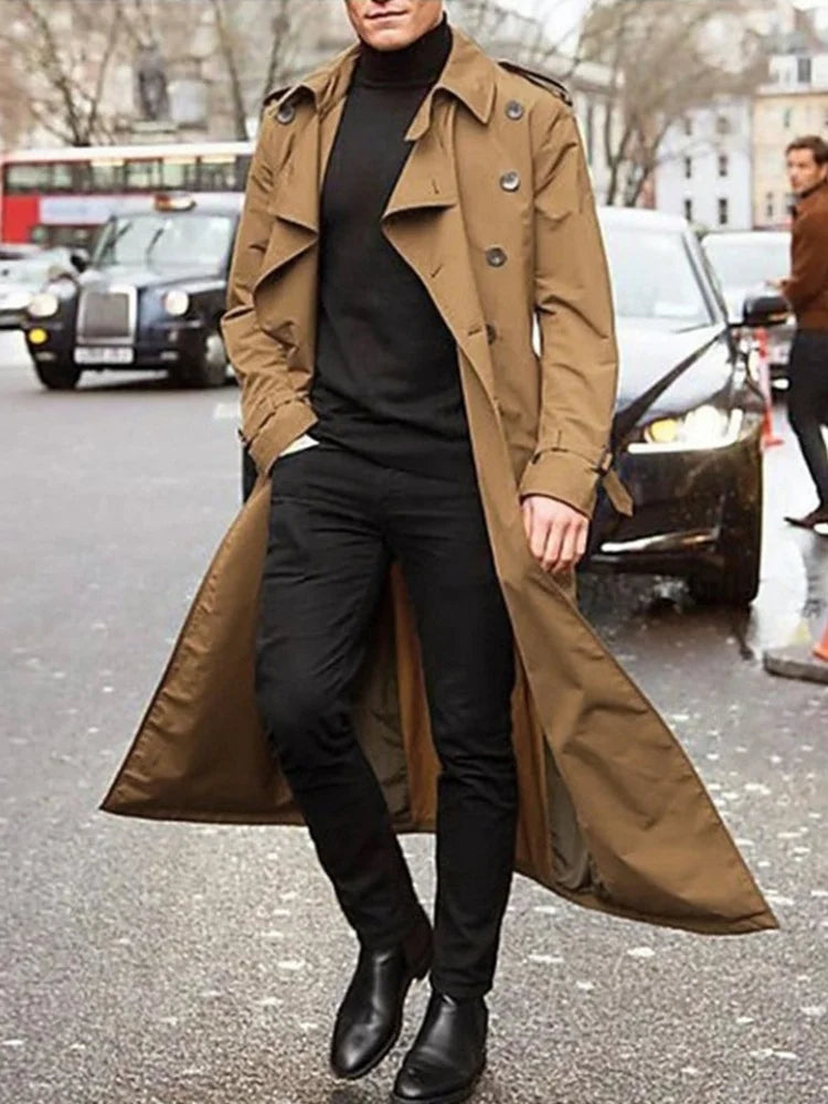 Eleganter winter-trenchcoat für herren – Kramer