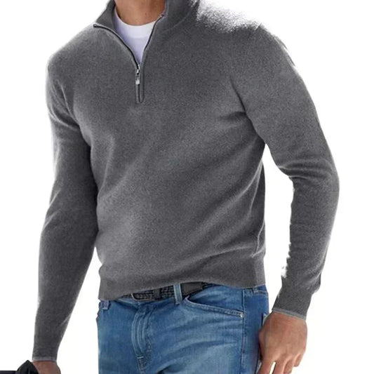 Tom  Polo - stylischer reißverschlusspullover für herren (italienisches design)