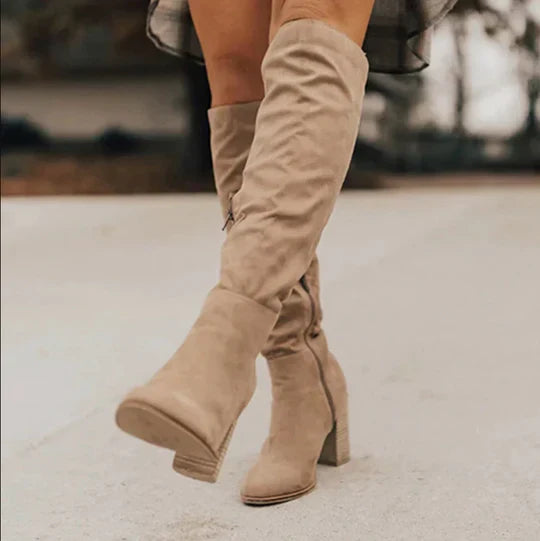 Ankenin | reißverschluss damenstiefel  winter
