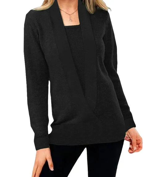 Aniek | r strickpullover mit v-ausschnitt