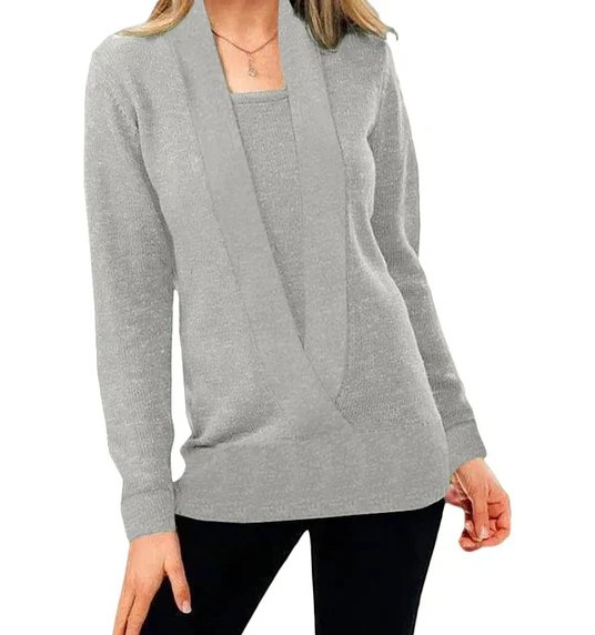 Aniek | r strickpullover mit v-ausschnitt