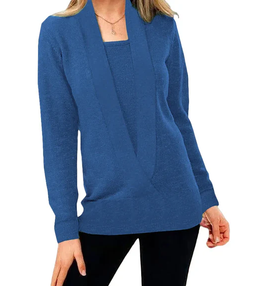 Aniek | r strickpullover mit v-ausschnitt