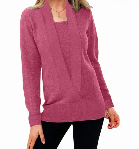 Aniek | r strickpullover mit v-ausschnitt