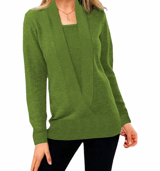 Aniek | r strickpullover mit v-ausschnitt
