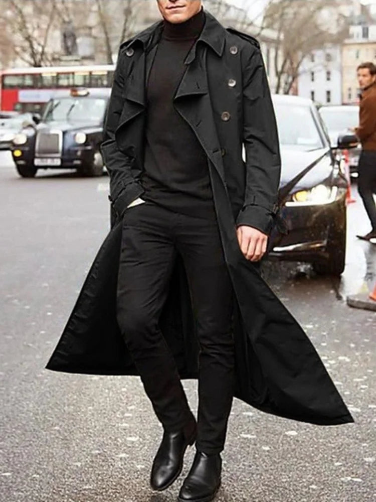 Eleganter winter-trenchcoat für herren – Kramer