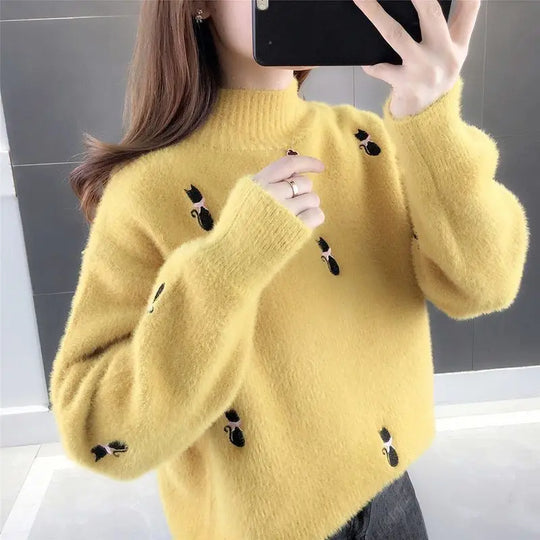 Kitty - klauschige kätzchen rollkragenpullover