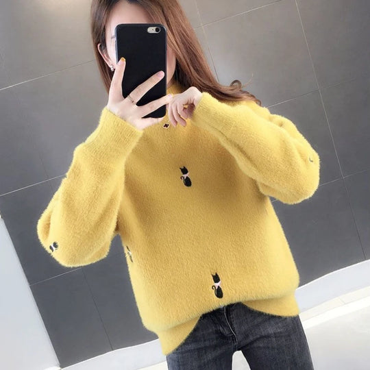 Kitty - klauschige kätzchen rollkragenpullover