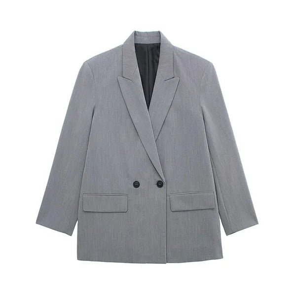 Amiah - eleganter blazer mit langen armeln und strukturiertem design