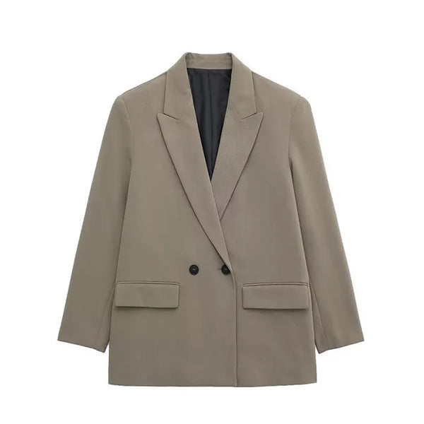 Amiah - eleganter blazer mit langen armeln und strukturiertem design