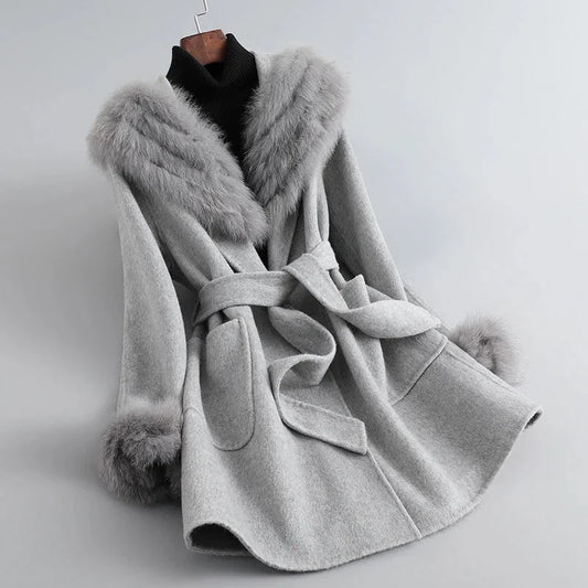 Jasmine – lange verträumte winterjacke