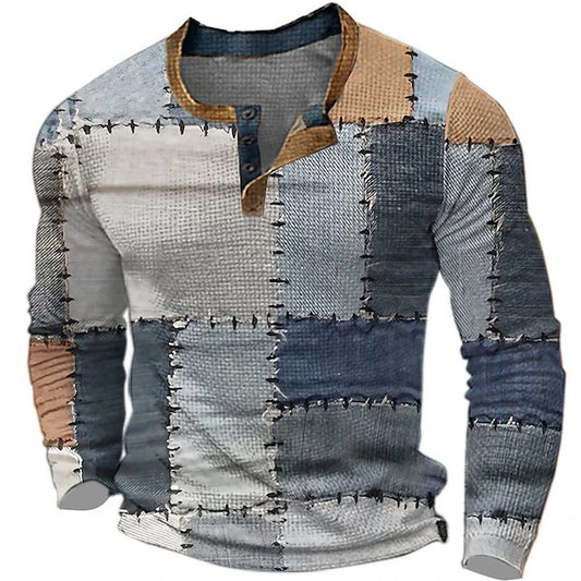 Oliver – stylischer pullover mit waffelstruktur für herren (italienisches design)