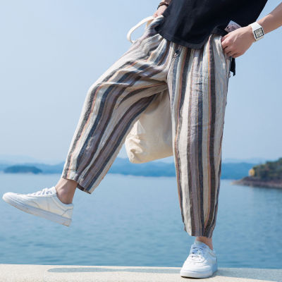 Konstantin - stylische leinen hose für männer
