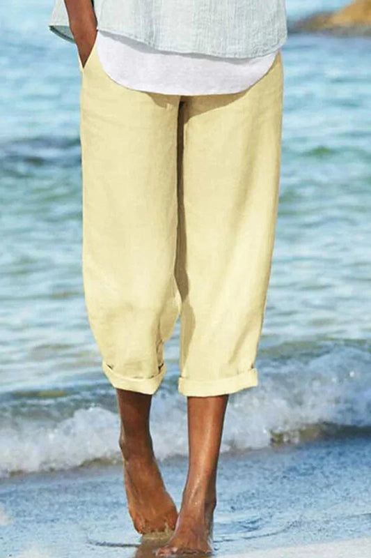 Finda - lässige und stylische leinen hose