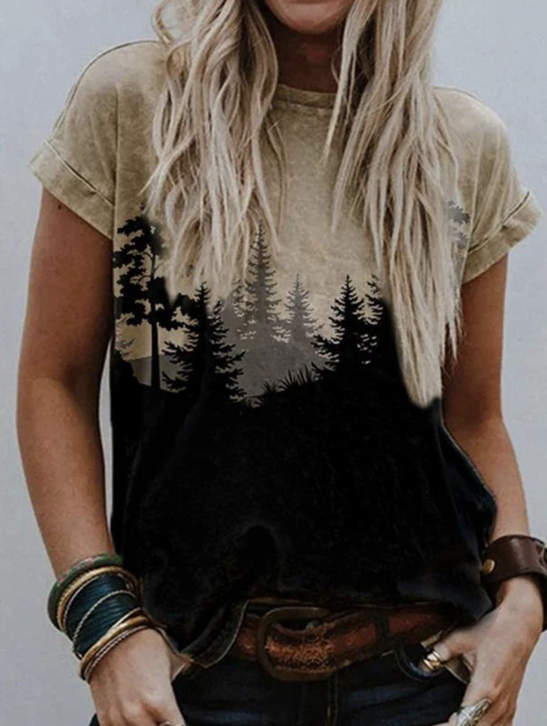 Larinas - extrem stylisches und bequemes t-shirt im winterdesign