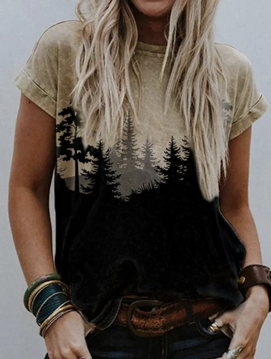 Larinas - extrem stylisches und bequemes t-shirt im winterdesign