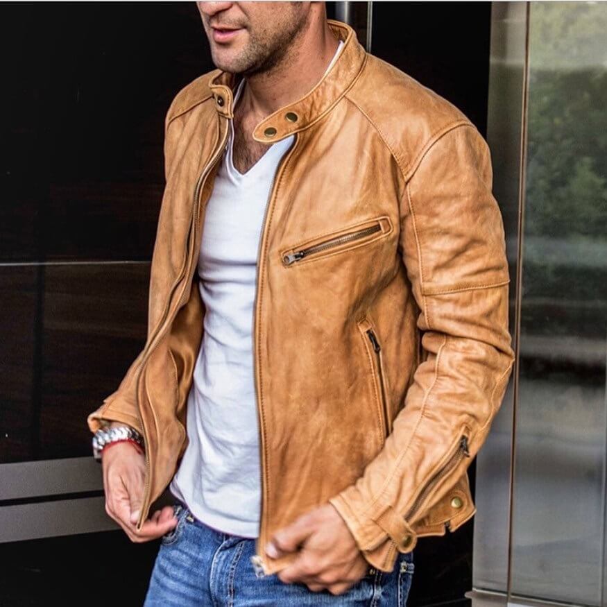 Ted - Die elegante und widerstandsfähige Lederjacke
