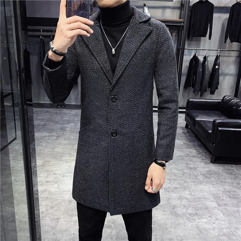 Karl – lange winterjacke für herren