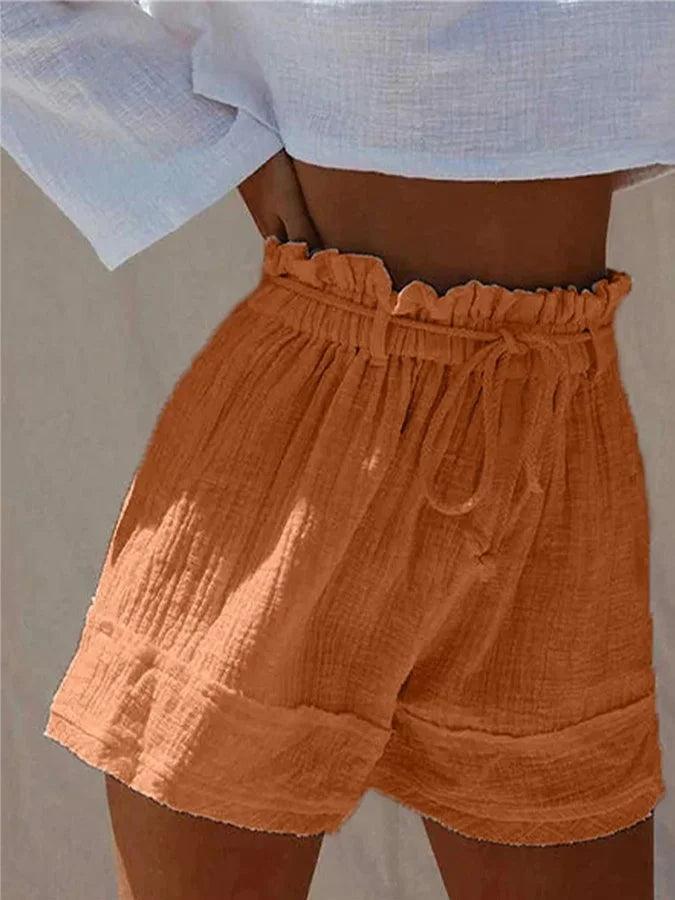 Leila - lässige und stylische leinen shorts