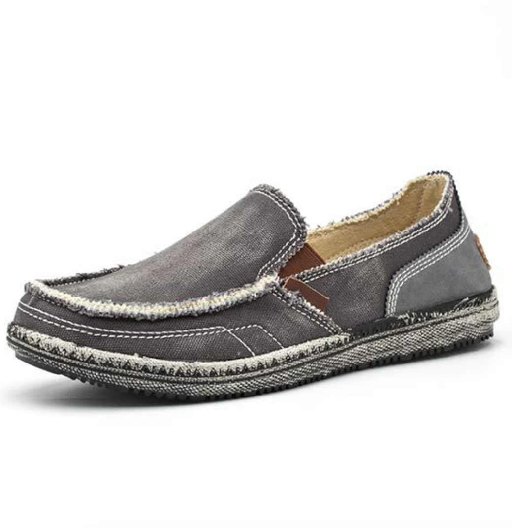 Jerimo - loafers für männer mit gewaschenem jeans-design