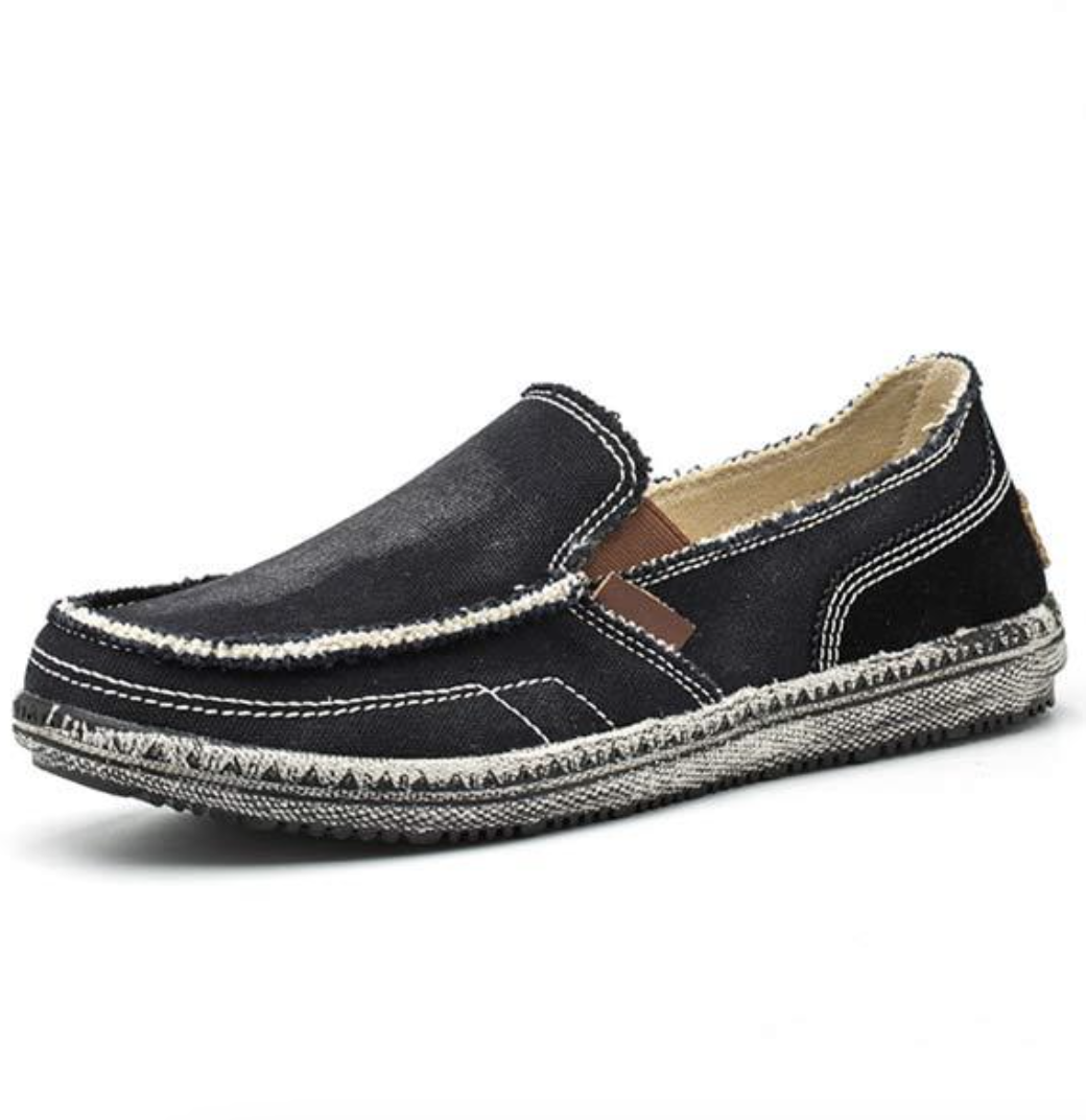 Jerimo - loafers für männer mit gewaschenem jeans-design