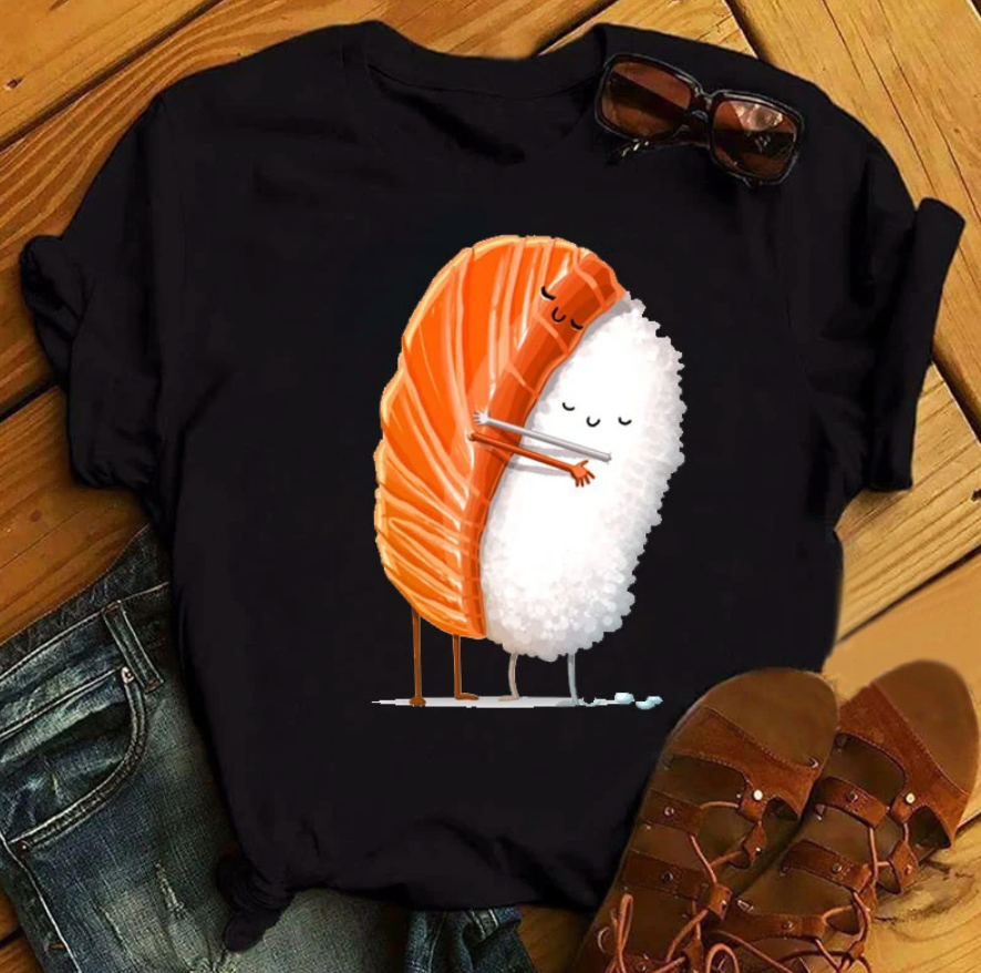Sushi shirt - modisches t-shirt mit designs