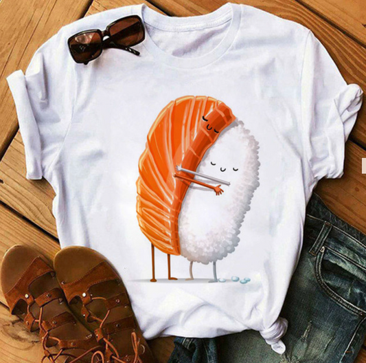 Sushi shirt - modisches t-shirt mit designs