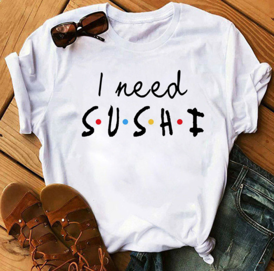 Sushi shirt - modisches t-shirt mit designs