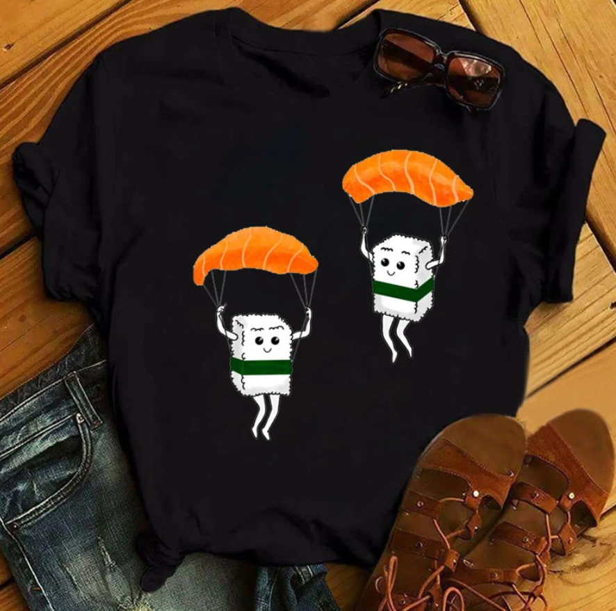 Sushi shirt - modisches t-shirt mit designs