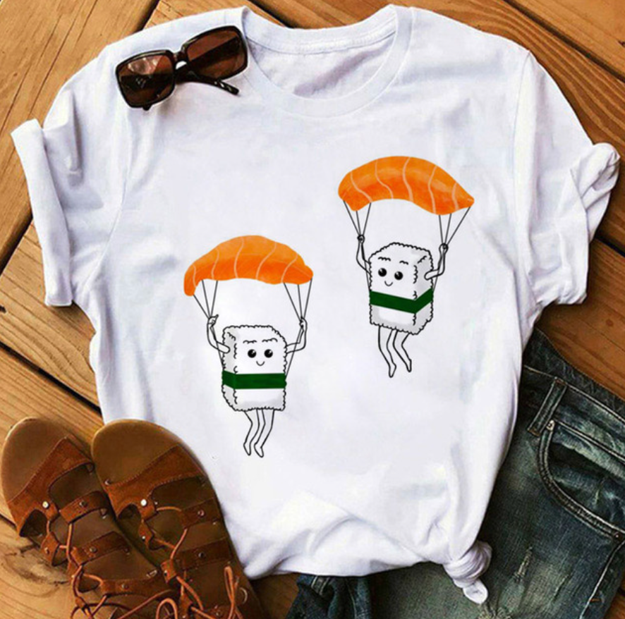 Sushi shirt - modisches t-shirt mit designs