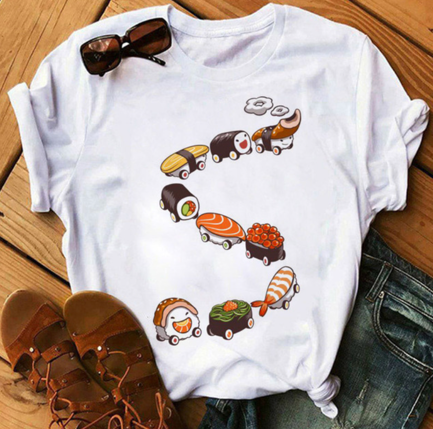 Sushi shirt - modisches t-shirt mit designs