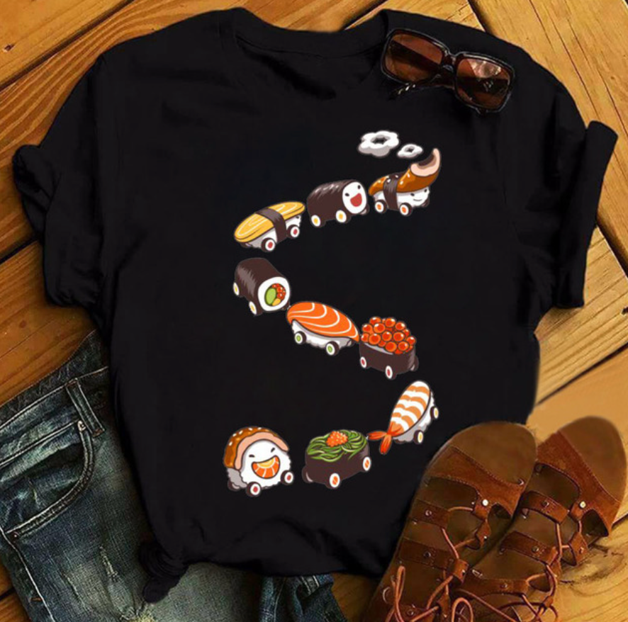 Sushi shirt - modisches t-shirt mit designs