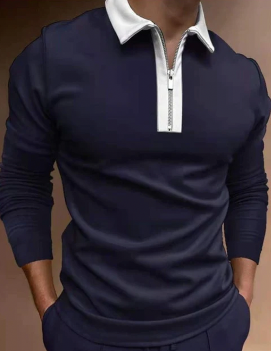 CHRISY - Das elegante und Langarm-Poloshirt