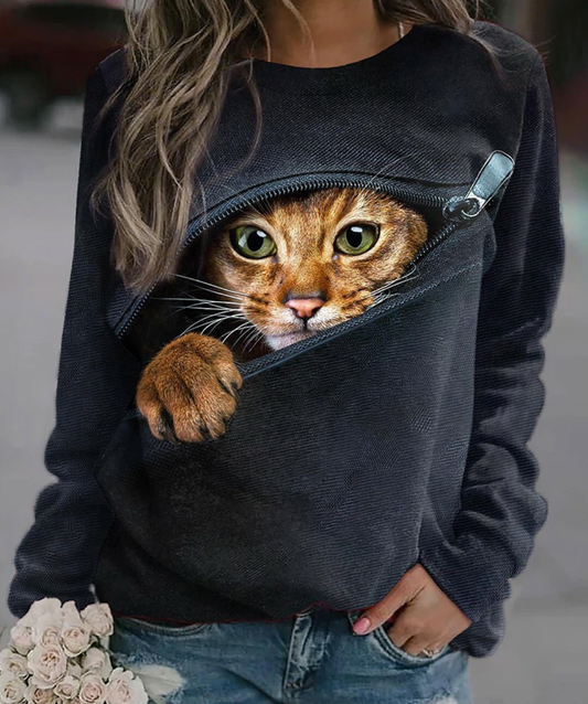 Cat - super gemütlicher und stylischer pullover für damen