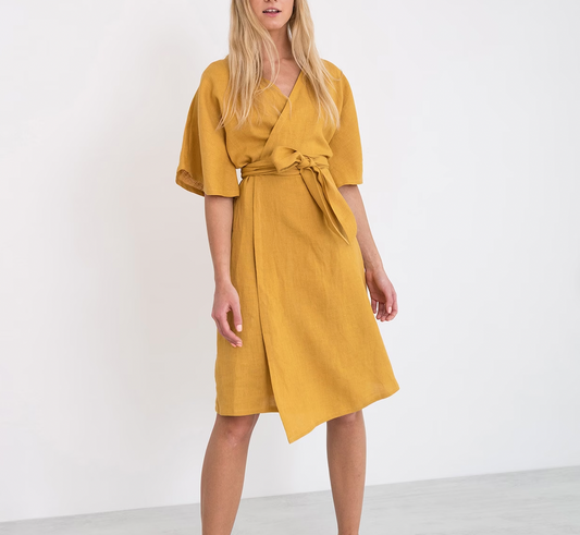 Janna - super stylisches leinen kleid für damen