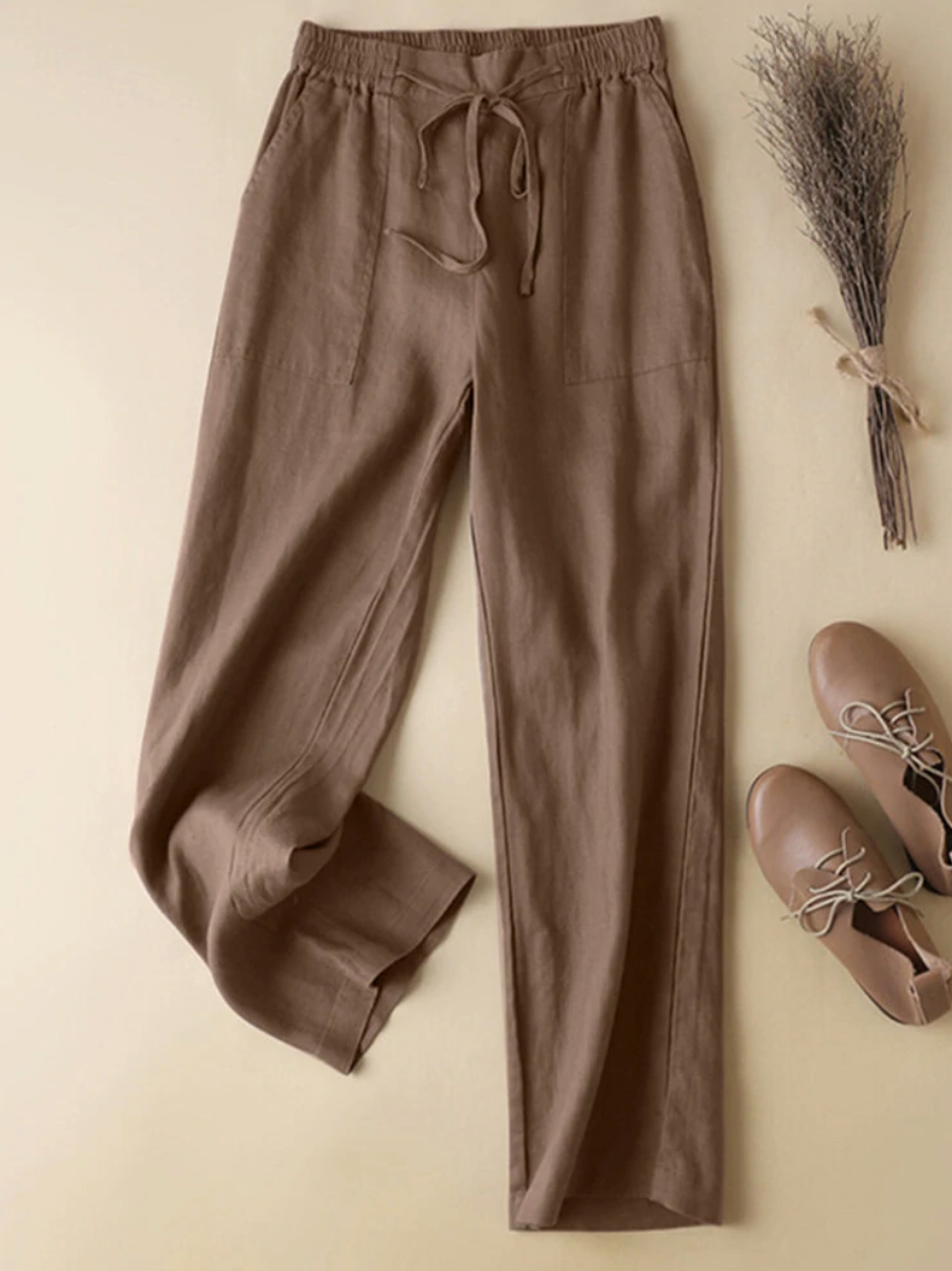 Elaine - sommer leinen hose