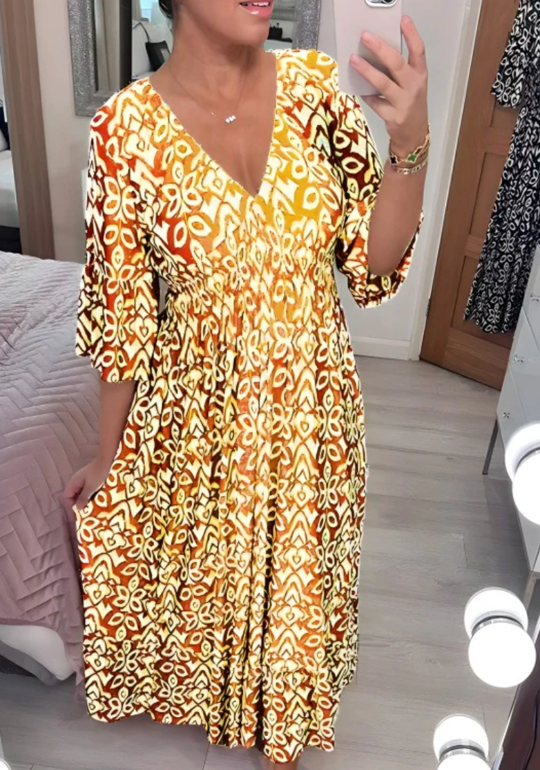 Amita - langes maxi kleid für den sommer