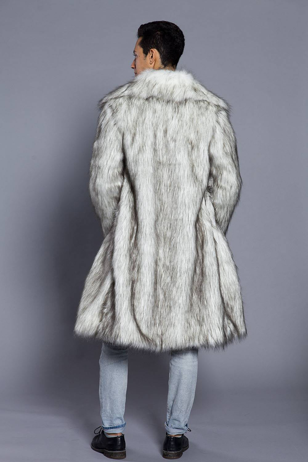 Zach – lange fell-winterjacke für herren