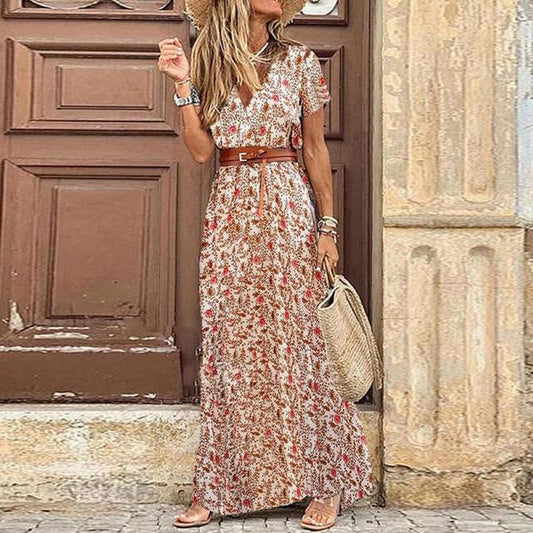 Anais - langes ibiza faltenkleid