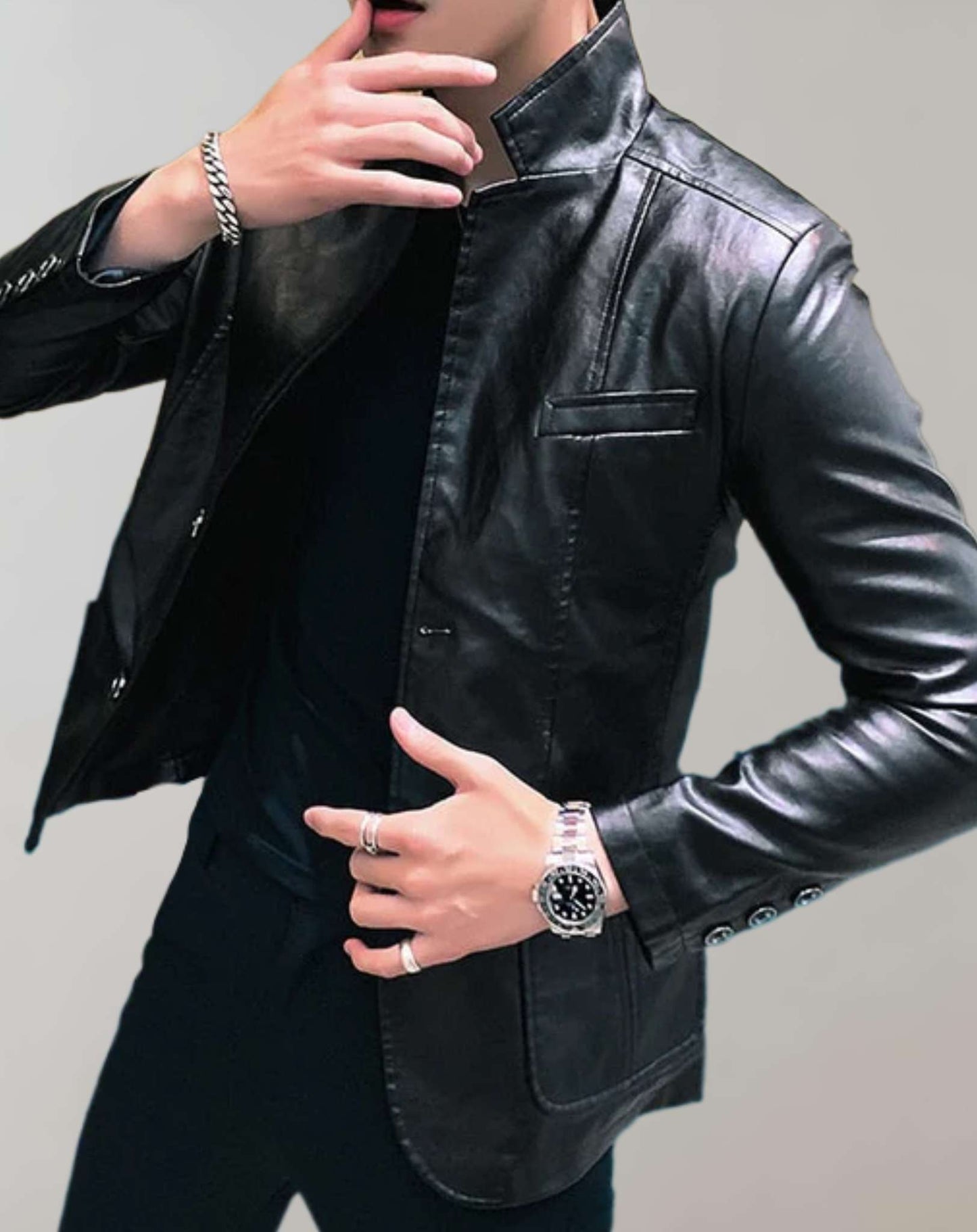 Turner – lässige lederjacke für herren
