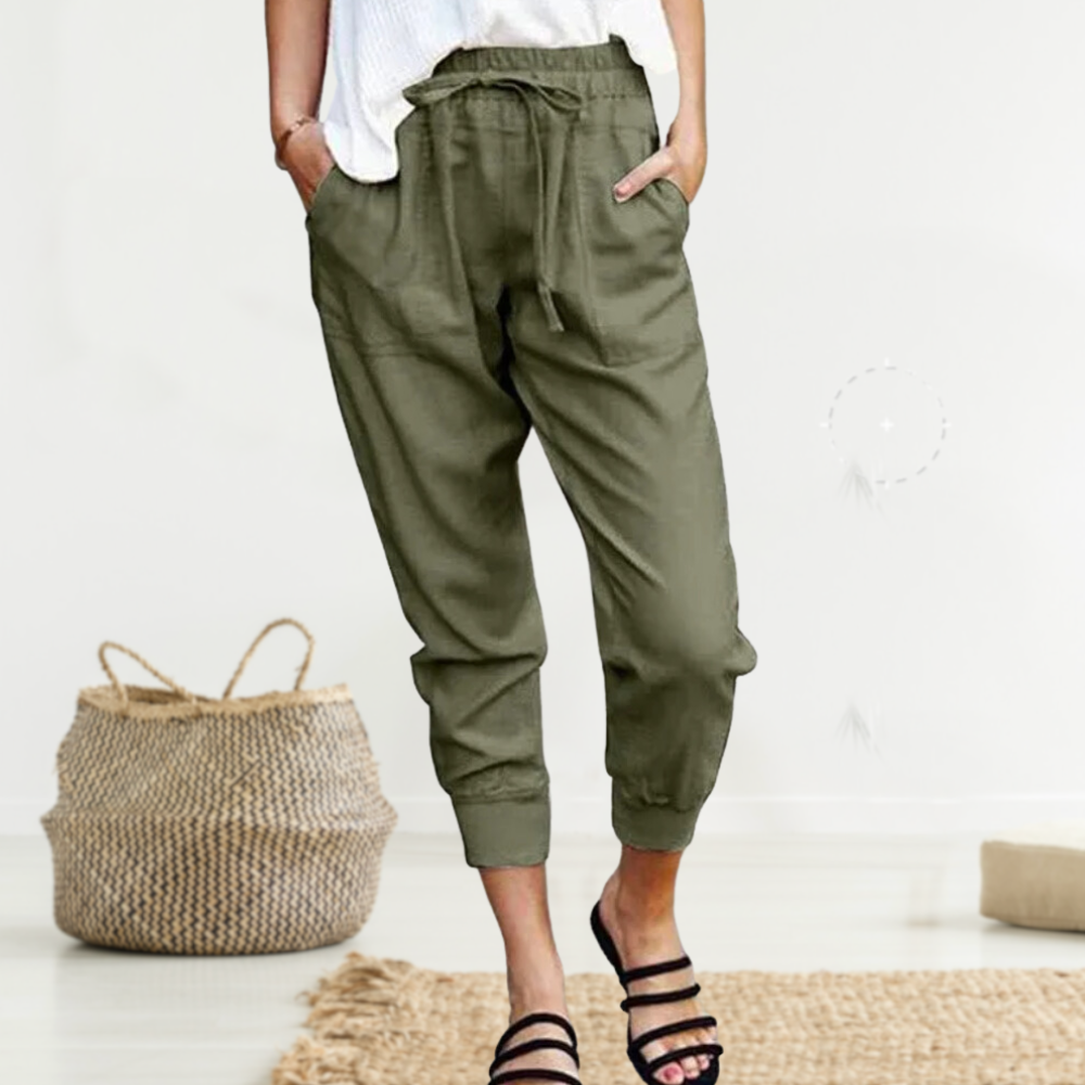 Celine - lässige und stylische leinen hose
