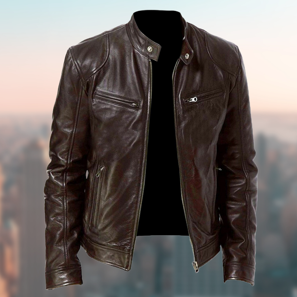 THEO - Die stylische und Lederjacke