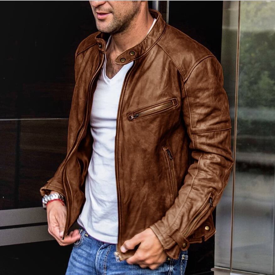 Ted - Die elegante und widerstandsfähige Lederjacke