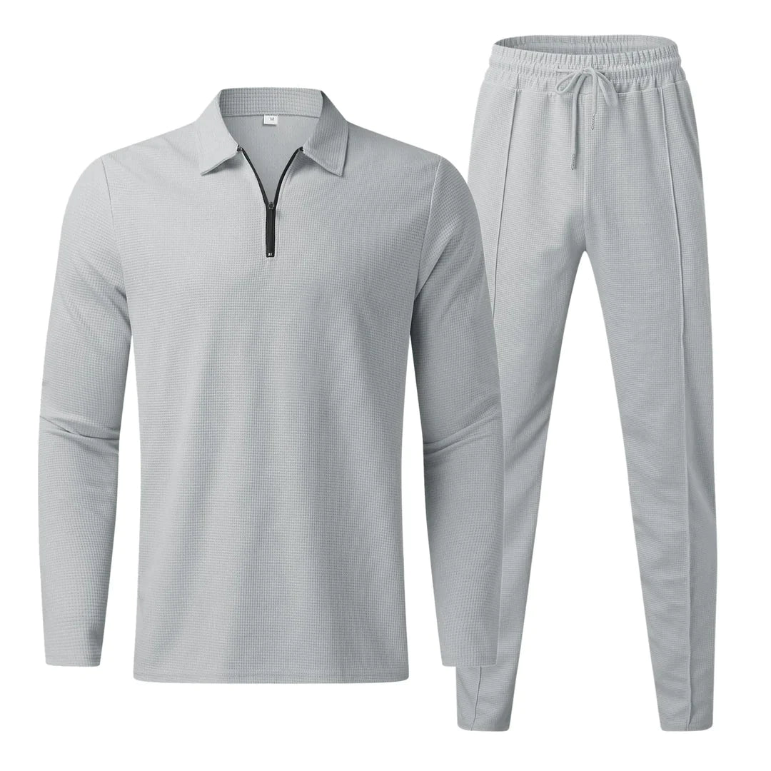 Jamilio - stylisches männer-set mit modischem langarmshirt und passender hose