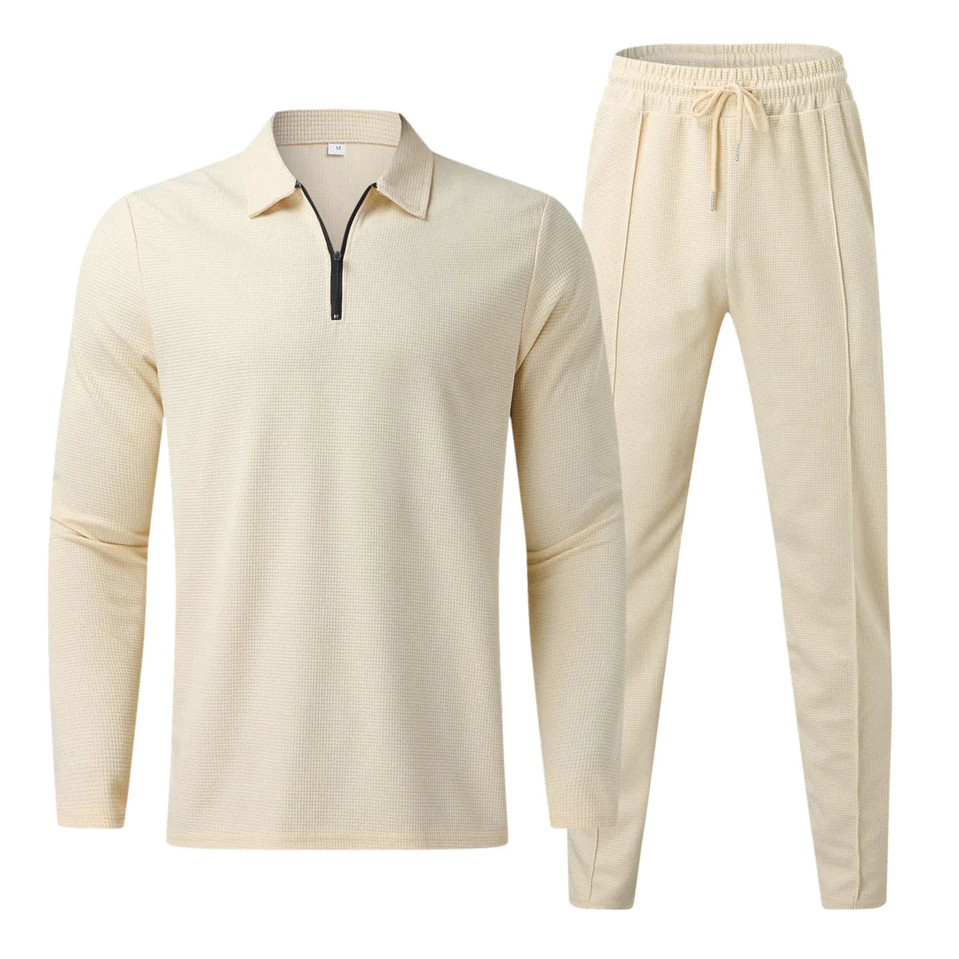 Jamilio - stylisches männer-set mit modischem langarmshirt und passender hose