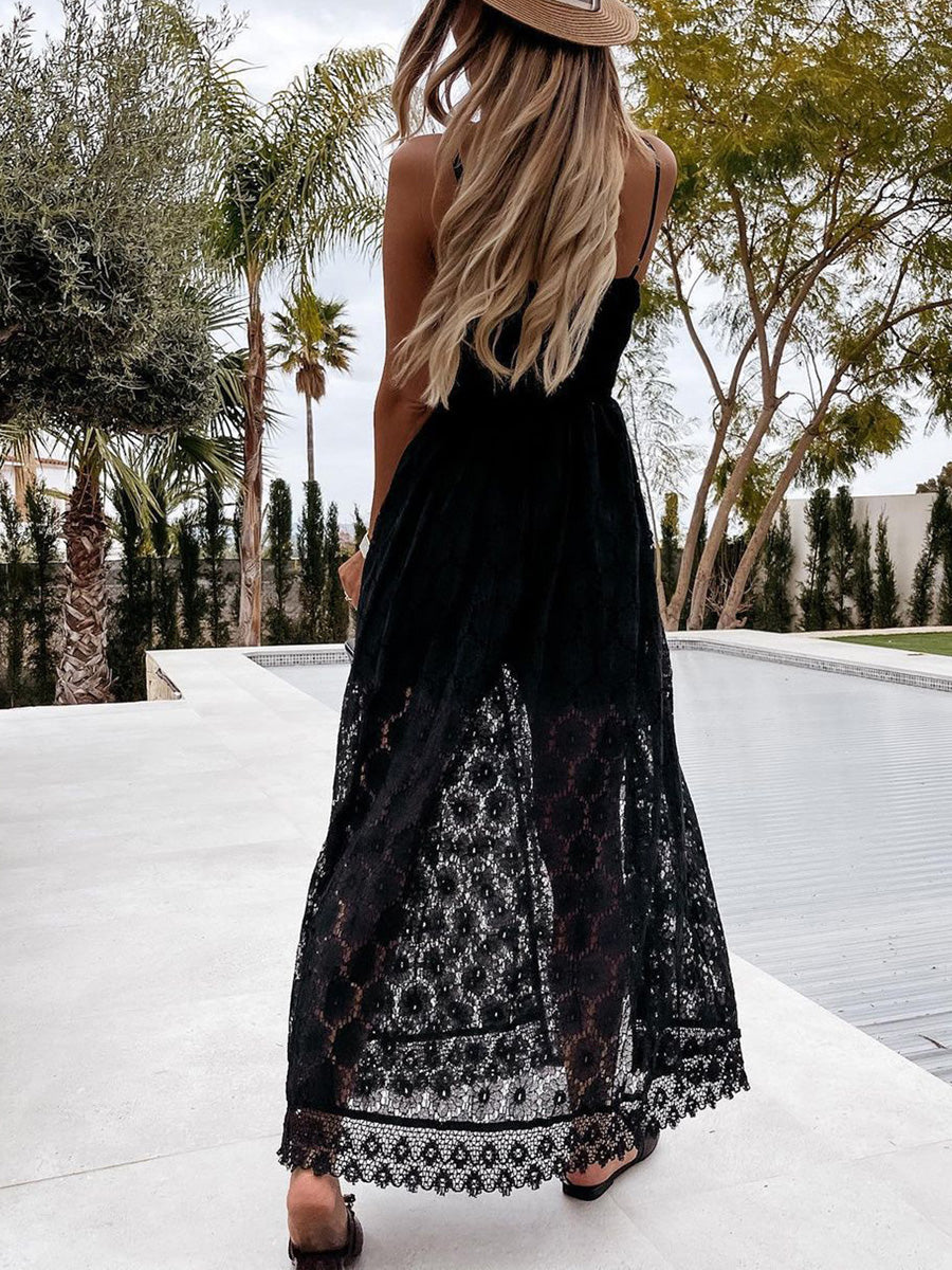 SABRINA - es Sommer Spitzenkleid mit integrierter Shorts