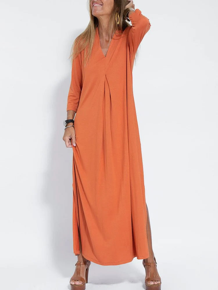 Alina - langes schlankmachendes kleid