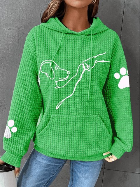 Paw - bequemer und warmer kapuzenpullover